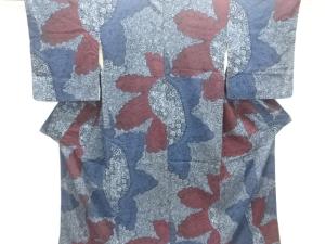 大正ロマン　花更紗模様着物